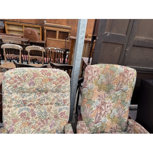 2800 - A PAIR OF NORMANDY FURNISHINGS FIRESIDE CHAIRS