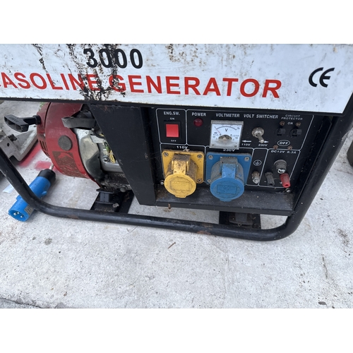 1704 - A 3000 GASOLINE GENERATOR