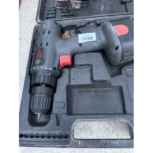 1709 - AN ELECTRIC JIGSAW AND A CORDLESS DRILL