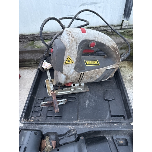 1709 - AN ELECTRIC JIGSAW AND A CORDLESS DRILL