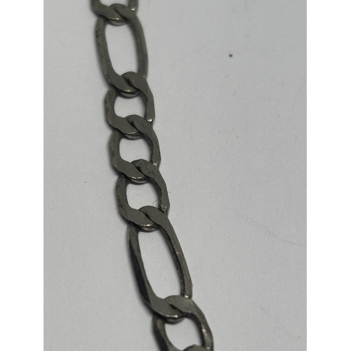 570 - A SILVER NECKLACE LENGTH 20 INCHES