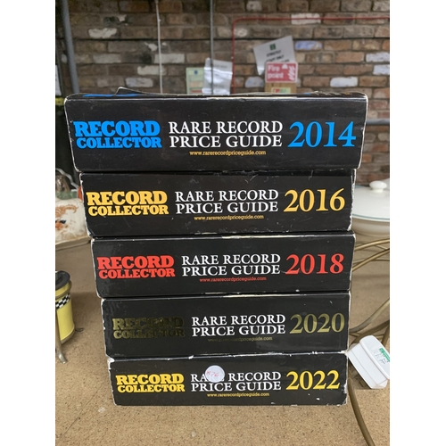 FIVE EDITIONS OF, RECORD COLLECTOR, RARE RECORD PRICE GUIDE FOR THE ...