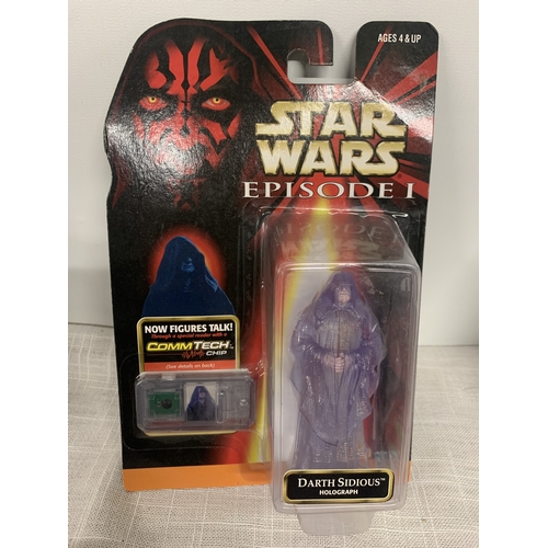 304 - SIX NEW AND BOXED STAR WARS FIGURES AND ACCESSORIES