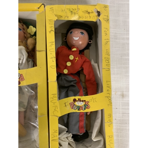325 - THREE BOXED PELHAM PUPPETS TO INCLUDE TYROLEAN GIRL, SWEDISH GIRL ETC