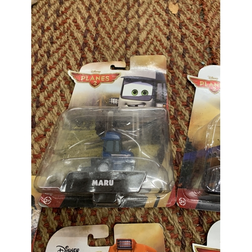 352 - SIX NEW AND PACKAGED MATTEL, DISNEY PLANES FIRE AND RESCUE VEHICLES TO INCLUDE DRIP. AVALANCHE, BLAC... 