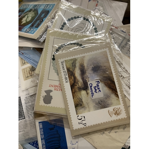 A LARGE COLLECTION OF FIRST DAY COVERS