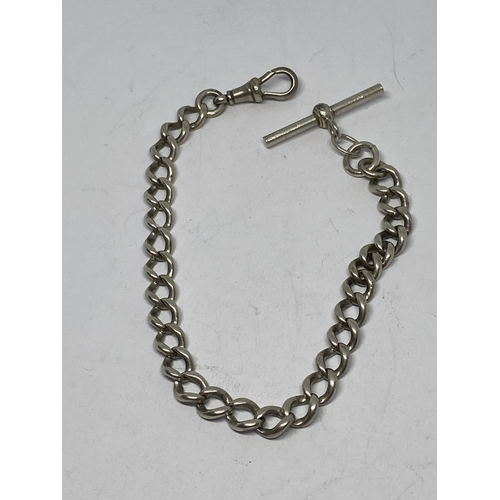 771 - A SILVER HALF ALBERT WATCH CHAIN GROSS WEIGHT 13.51 GRAMS