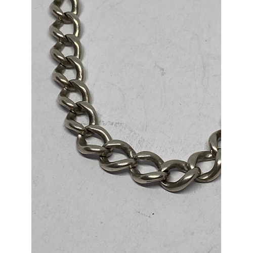 771 - A SILVER HALF ALBERT WATCH CHAIN GROSS WEIGHT 13.51 GRAMS