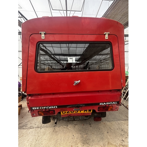 A BEDFORD RASCAL VAN, 49,000 MILES FROM NEW. HAS BEEN IN STORAGE SINCE ...