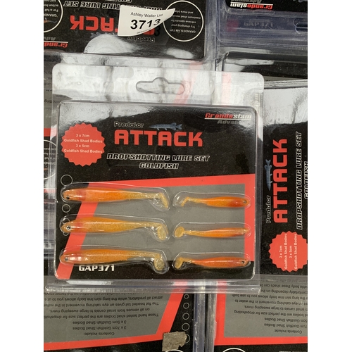 3713 - A LARGE QUANTITY OF DROPSHOT LURE SETS