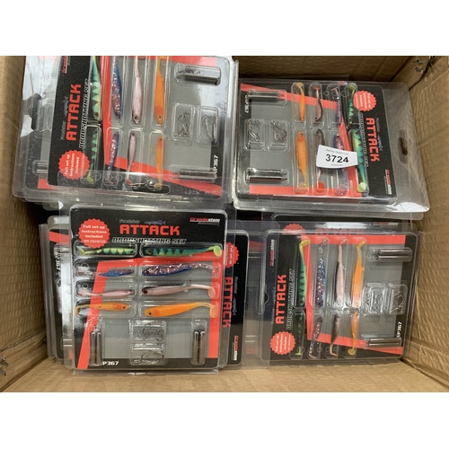 3724 - A LARGE QUANTITY OF DROPSHOT LURE SETS