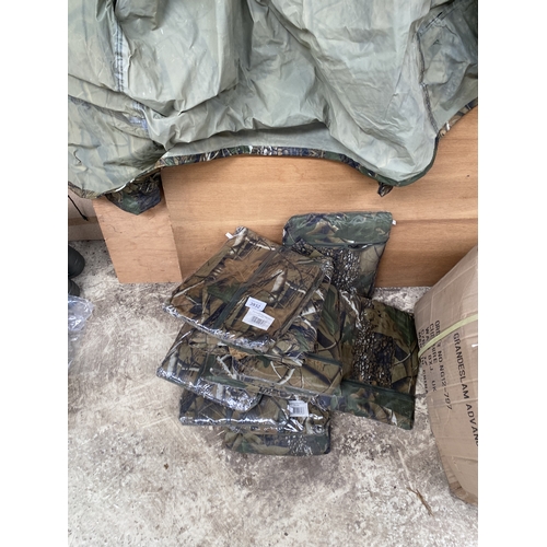 3932 - TWELVE PAIRS OF WATERPROOF CAMOFLAUGE TROUSERS