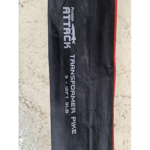 3971 - FOUR 9-12FT 3LB PIKE RODS