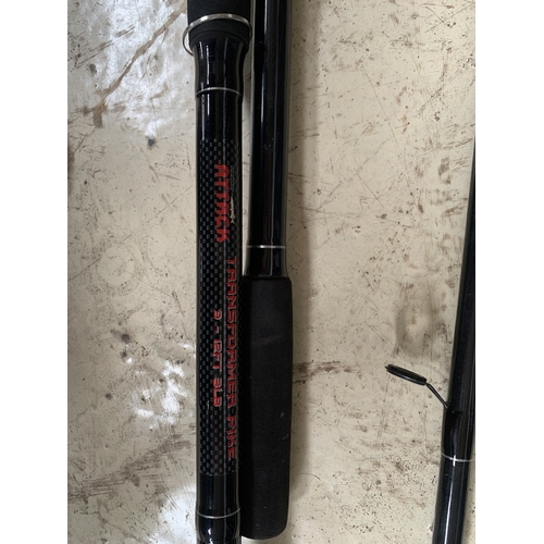3971 - FOUR 9-12FT 3LB PIKE RODS