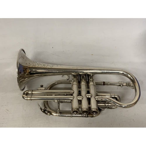 32 - A BOOSEY & CO. SOLEBRON CLASS A CORNET, SERIAL NUMBER 116305