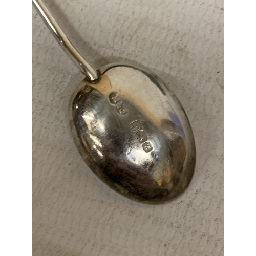 42 - A SET OF 6 HALLMARKED BIRMINGHAM SILVER COFFEE BEAN SPOONS BOXED, WEIGHT 35 GRAMS