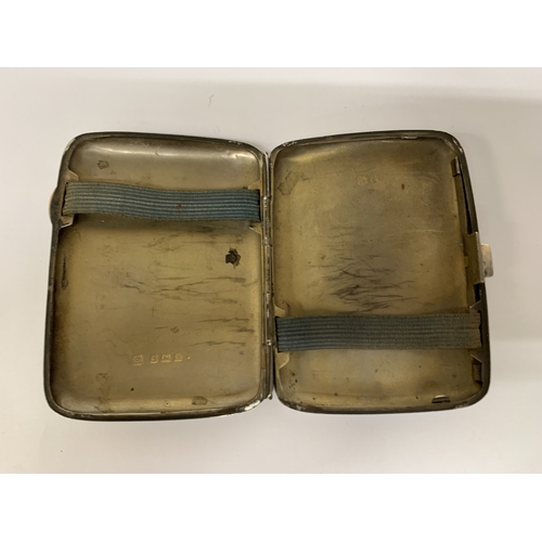 45 - A HALLMARKED BIRMINGHAM SILVER CIGARETTE CASE WEIGHT 90 GRAMS