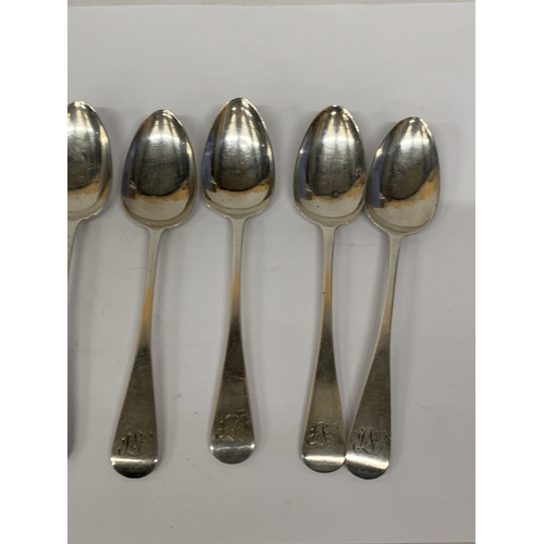 54 - EIGHT VICTORIAN HALLMARKED LONDON SILVER SPOONS WEIGHT 115.8GRAMS
