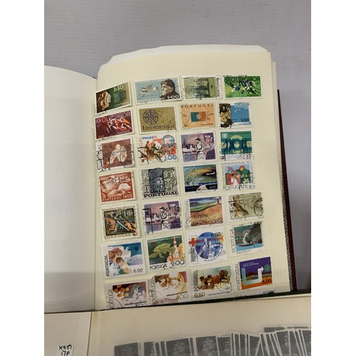 236 - FOUR ALBUMS OF MIXED STAMPS