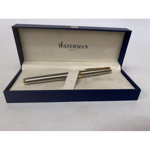 27 - A BOXED WATERMAN, PARIS FOUNTAIN PEN