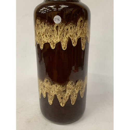 59 - A LARGE WEST GERMAN VASE, HEIGHT APPROX 40CM