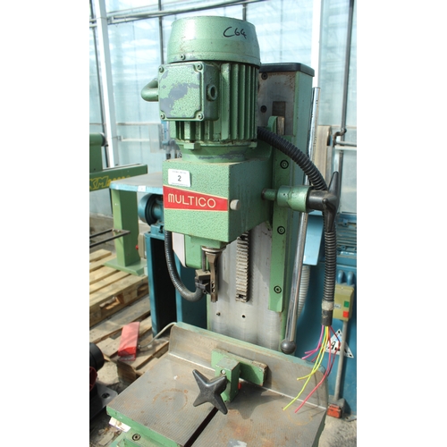 A MULTICO M3 MORTICE MACHINE 3 PHASE IN WORKING ORDER NO VAT
