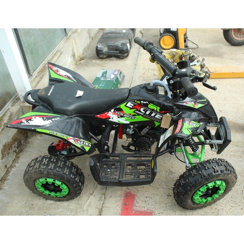 36 - A FUN BIKE 50 CC QUAD  STARTS & RUNS IN WORKING ORDER  NO VAT