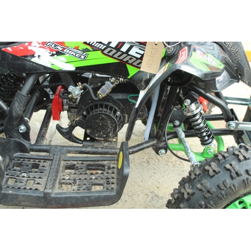 36 - A FUN BIKE 50 CC QUAD  STARTS & RUNS IN WORKING ORDER  NO VAT