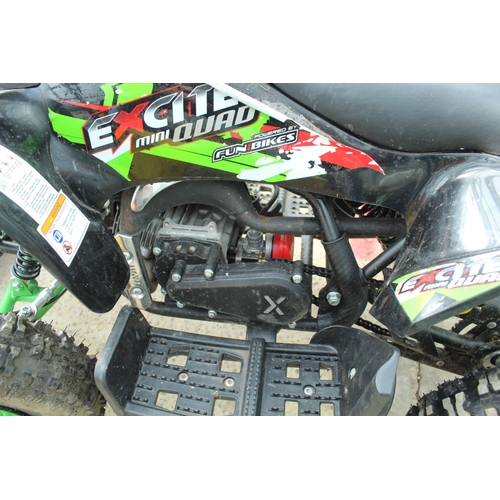 36 - A FUN BIKE 50 CC QUAD  STARTS & RUNS IN WORKING ORDER  NO VAT