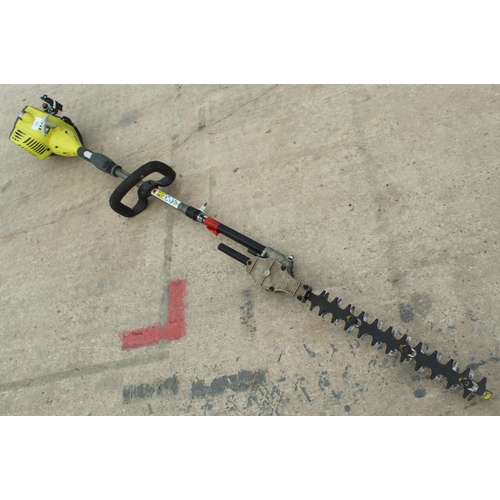 59 - A RYOBI PETROL EXTENDABLE HEDGE CUTTER  + VAT