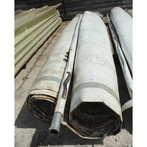 A PAIR OF LORRY SIDE SHEETS 45' LONG NO VAT