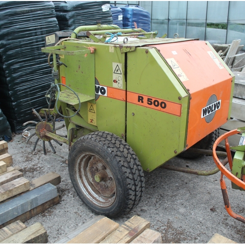 WOLVO R500 MININ ROUND BALER IN GOOD WORKING ORDER NO VAT