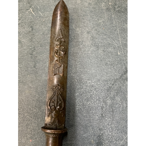 195 - A BRONZE LETTER OPENER