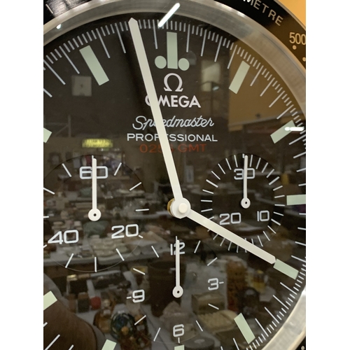 17A - AN OMEGA DEALER'S WALL CLOCK