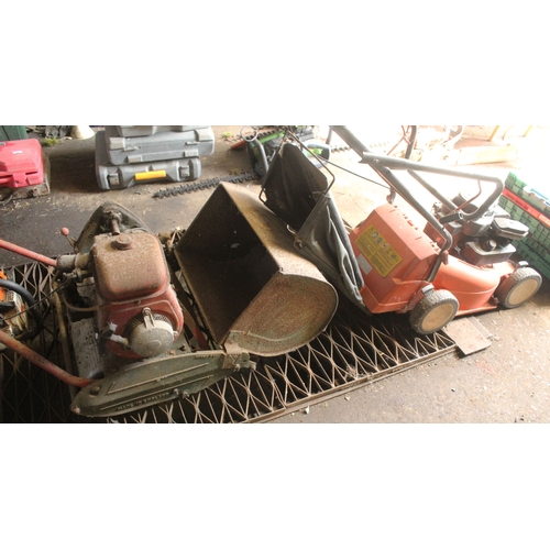 19 - FLYMO RL 400 AND SUFFOLK PUNCH MOWERS  NO VAT