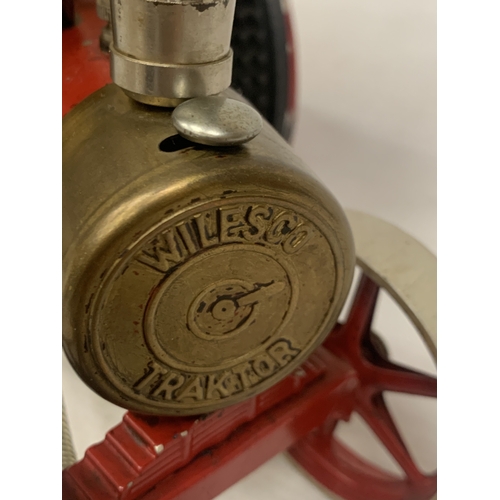 10 - A WILEESCO STEAM TRACTOR