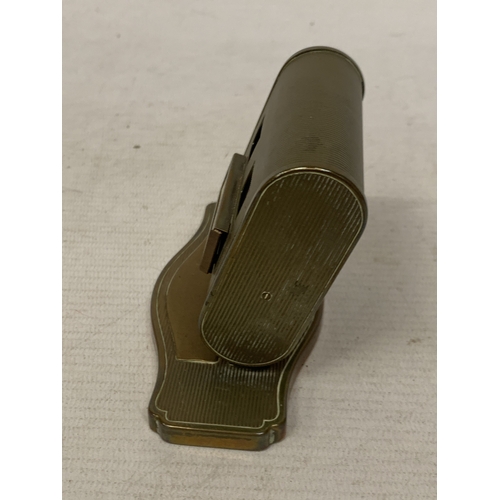 21 - A 1930'S BRASS PERPETUAL DESK CALENDAR