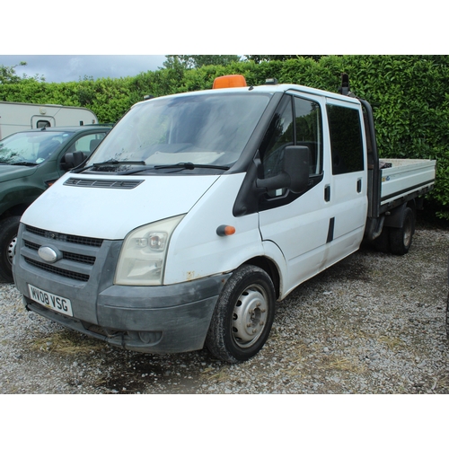 FORD TRANSIT CREW CAB WITH O13T DOUBLE PUSH HIAB 2008, MOT TILL ...