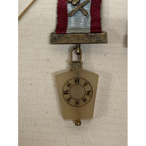77 - TWO MASONIC BREAST JEWELS