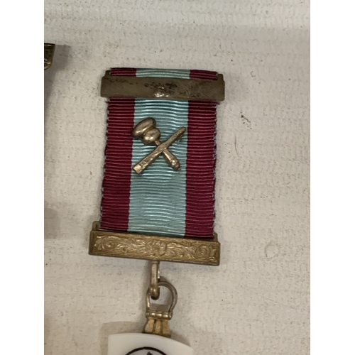 77 - TWO MASONIC BREAST JEWELS
