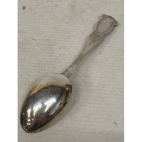 98 - AN XRF TESTED AMERICAN SILVER CO DESERT SPOON