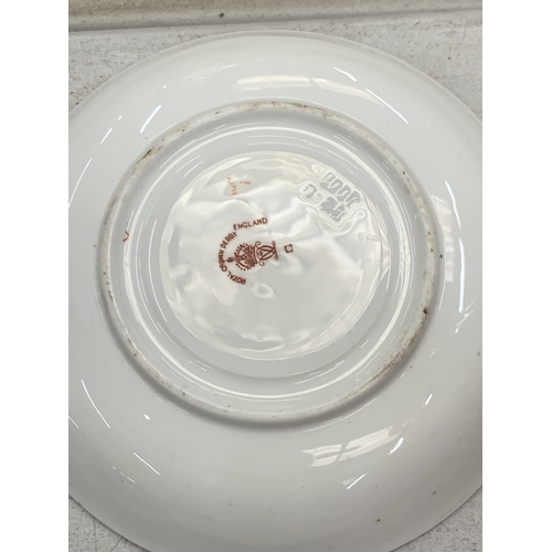 183 - A CROWN DERBY IMARI SAUCER AND LARGER SAUCER