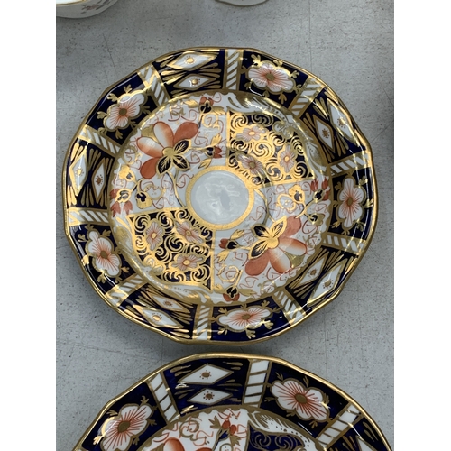 186 - TWO CROWN DERBY IMARI SAUCERS
