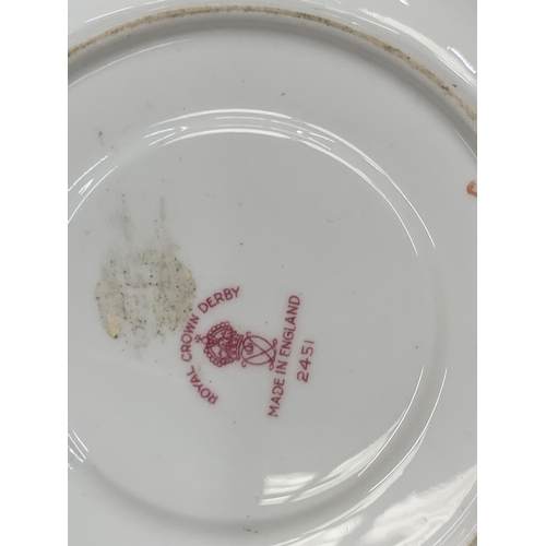 186 - TWO CROWN DERBY IMARI SAUCERS