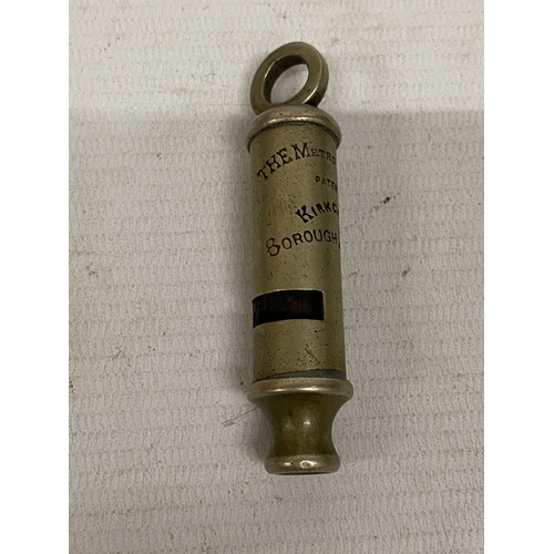 6 - A PAIR OF VINTAGE WHISTLES TO INCLUDE 