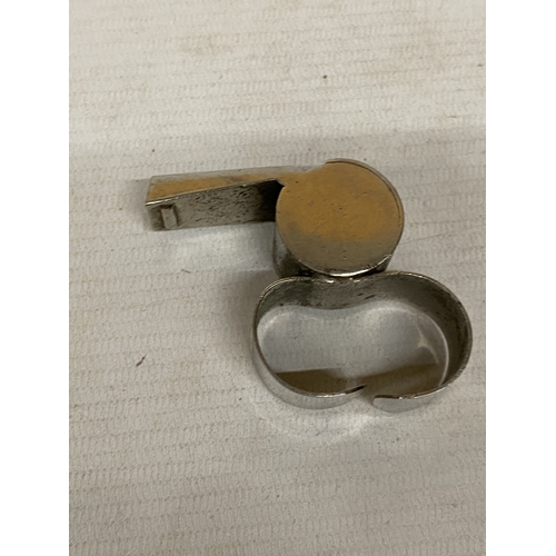 6 - A PAIR OF VINTAGE WHISTLES TO INCLUDE 