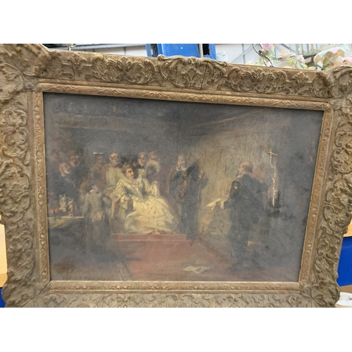 25 - A FRAMED OIL ON CANVAS 