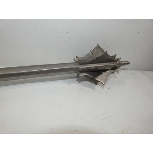 344 - A 20TH CENTURY MEDIEVAL STYLE MACE, LENGTH 62CM