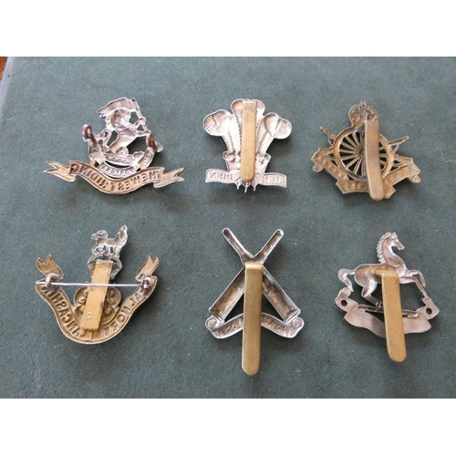 359 - AN ESSEX VOLUNTEER REGIMENT CAP BADGE, ARMY CYCLISTS, ETC (6)