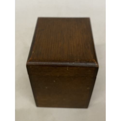 11 - A CIRCA 1920'S SET OF COMMERCIAL BAKERY RECIPE CARDS IN AN OAK CASE